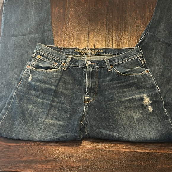 American Eagle Original Straight Leg Denim Jeans - Picture 2 of 7